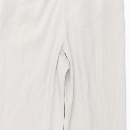 Womens UK Size 12 Warehouse Regular Fit  Beige Trousers