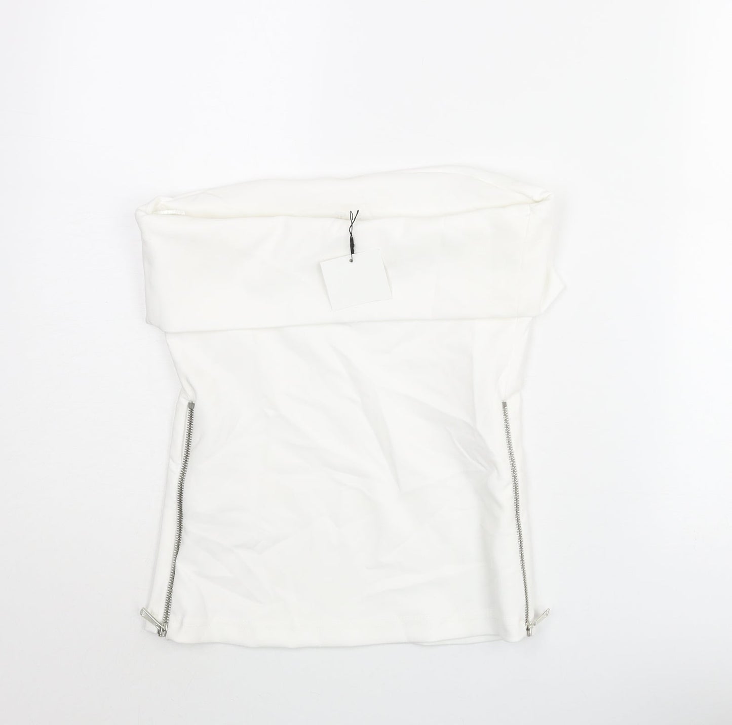 Womens UK Size S Zara White Basic Blouse
