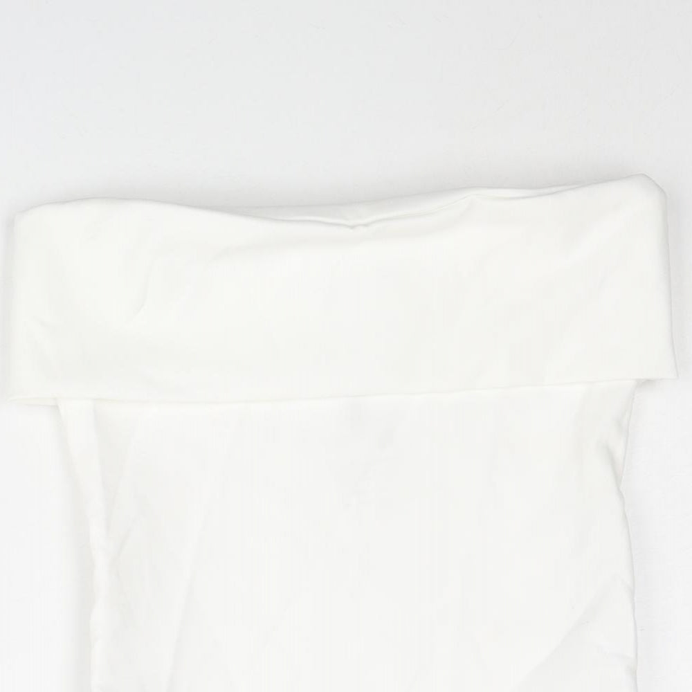 Womens UK Size S Zara White Basic Blouse
