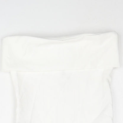 Womens UK Size S Zara White Basic Blouse