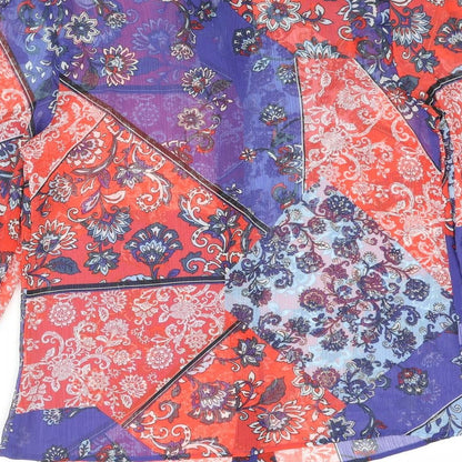 Womens UK Size 10 Falmer Heritage Blue Basic Blouse