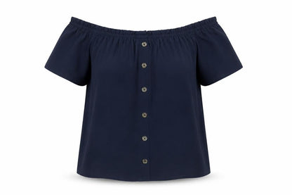 Womens UK Size 8 Dorothy Perkins Blue Basic Blouse
