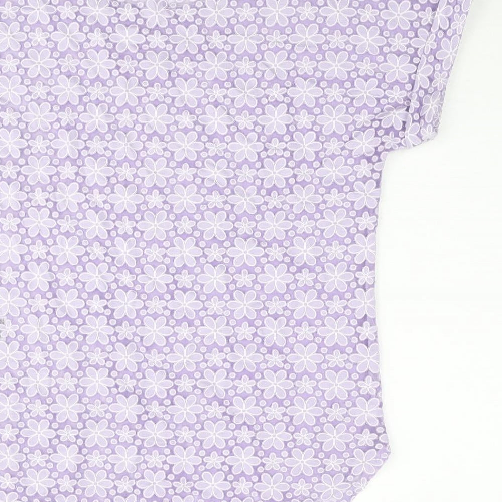 Womens UK Size 8 Marks and Spencer Purple Basic Blouse