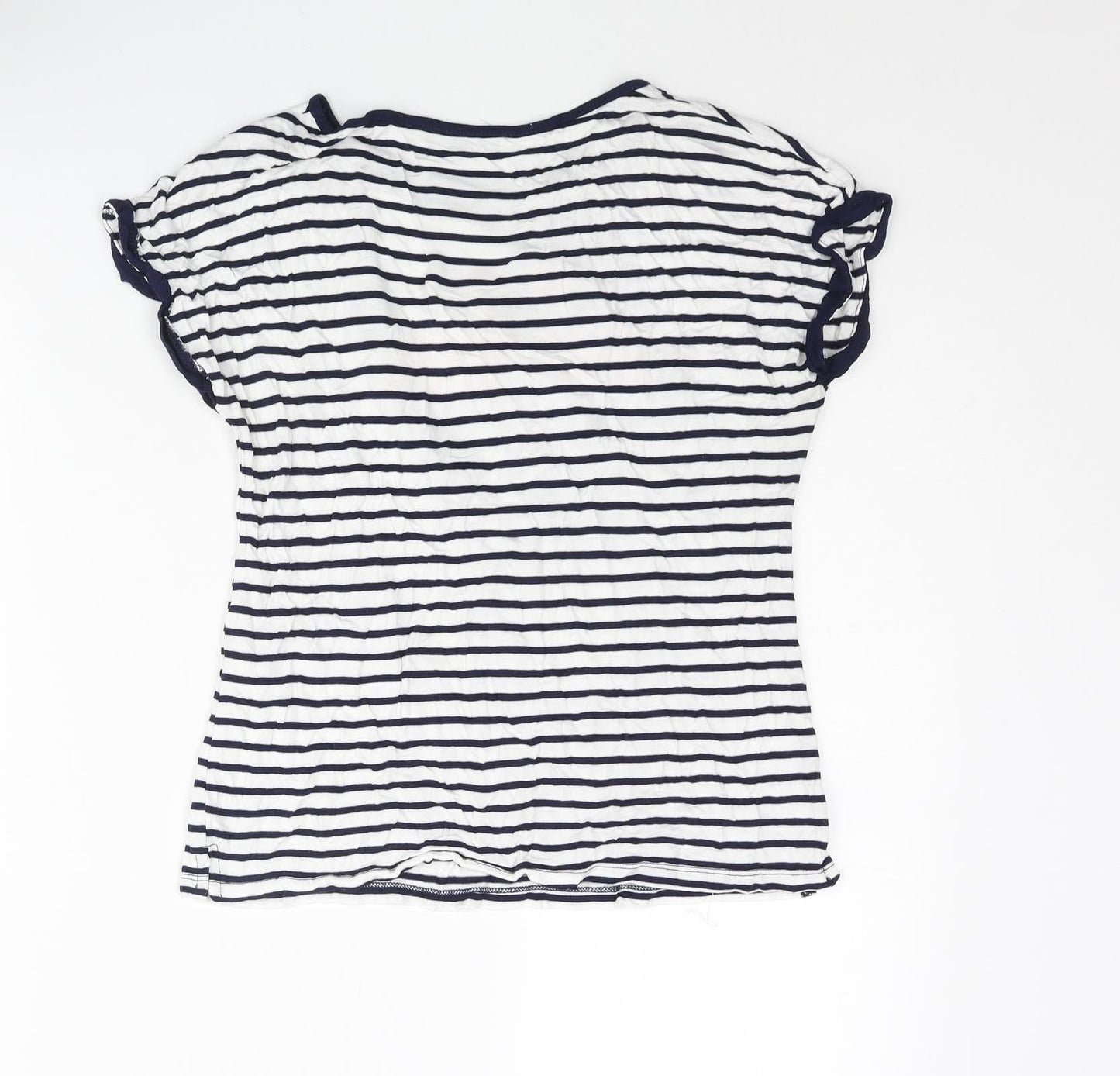 Womens UK Size XS Oasis Blue Basic T-Shirt