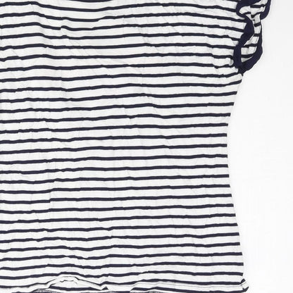 Womens UK Size XS Oasis Blue Basic T-Shirt