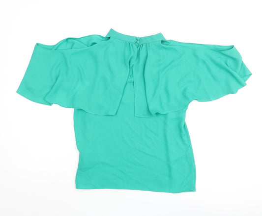 Womens UK Size 10 Coast Green Basic Blouse