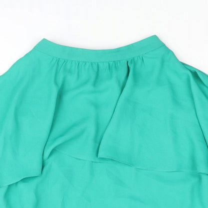 Womens UK Size 10 Coast Green Basic Blouse