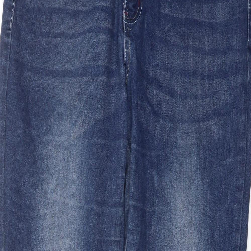 Be-Girl Womens Blue Cotton Skinny Jeans Size 30 in L29 in Regular Button