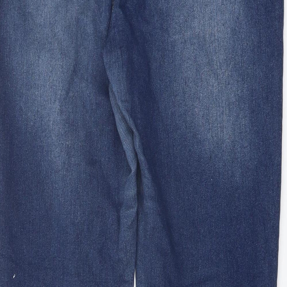 Be-Girl Womens Blue Cotton Skinny Jeans Size 30 in L29 in Regular Button