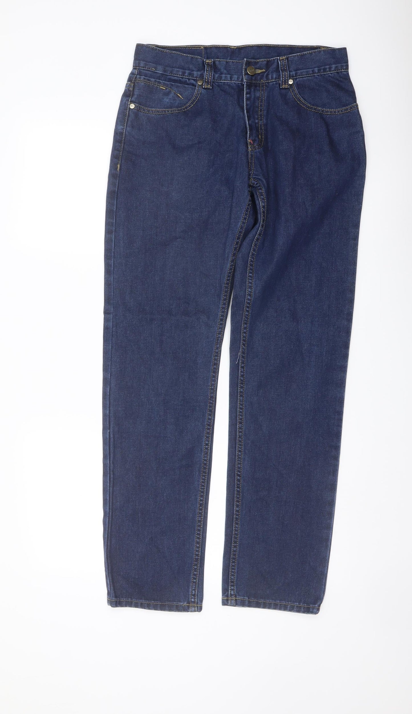 Mens UK Size 30 in SCG Regular Fit Straight Blue Jeans