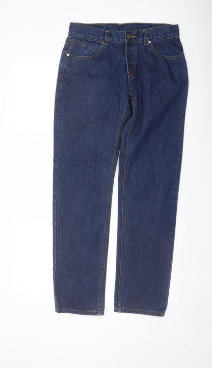 Mens UK Size 30 in SCG Regular Fit Straight Blue Jeans