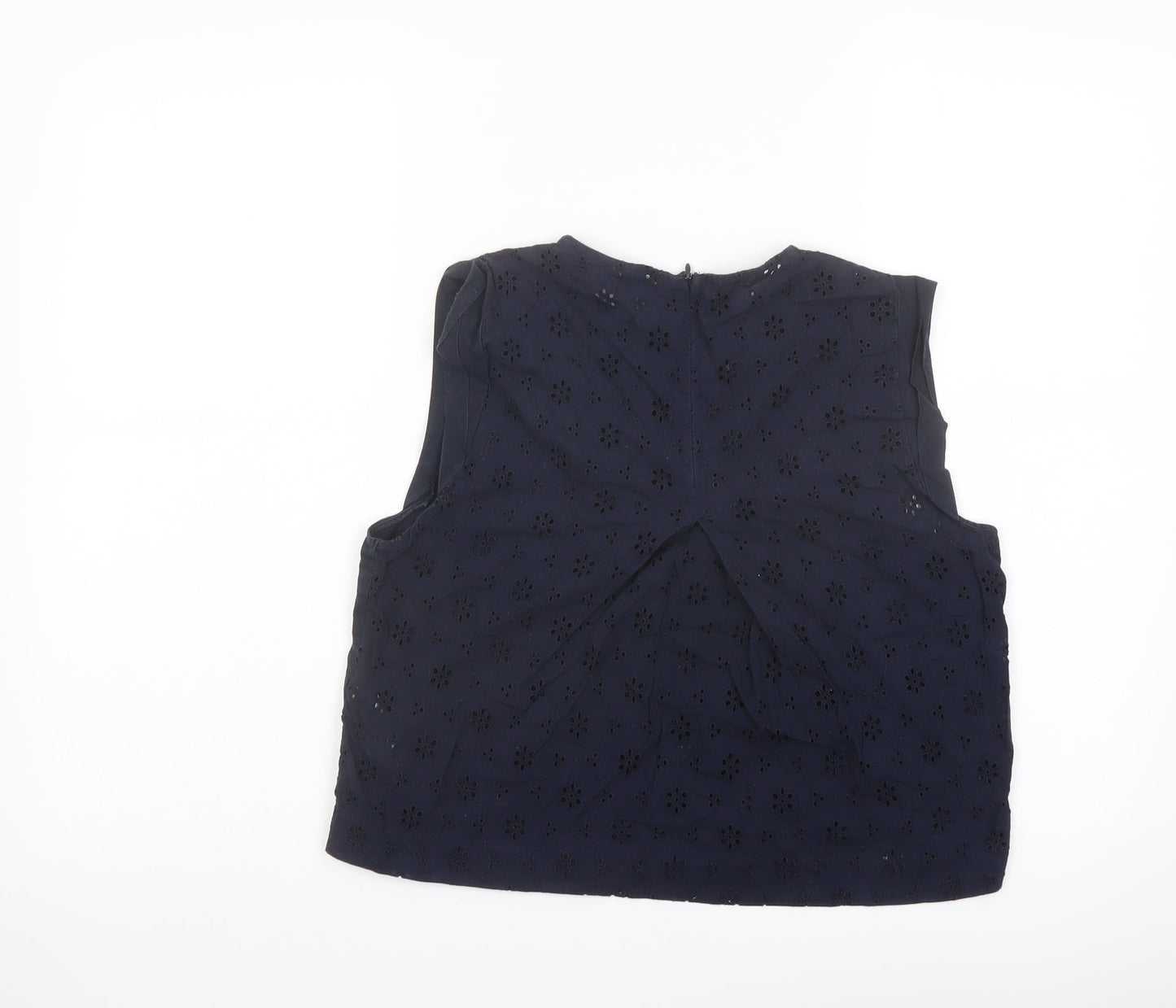 Womens UK Size S Zara Blue Basic Blouse
