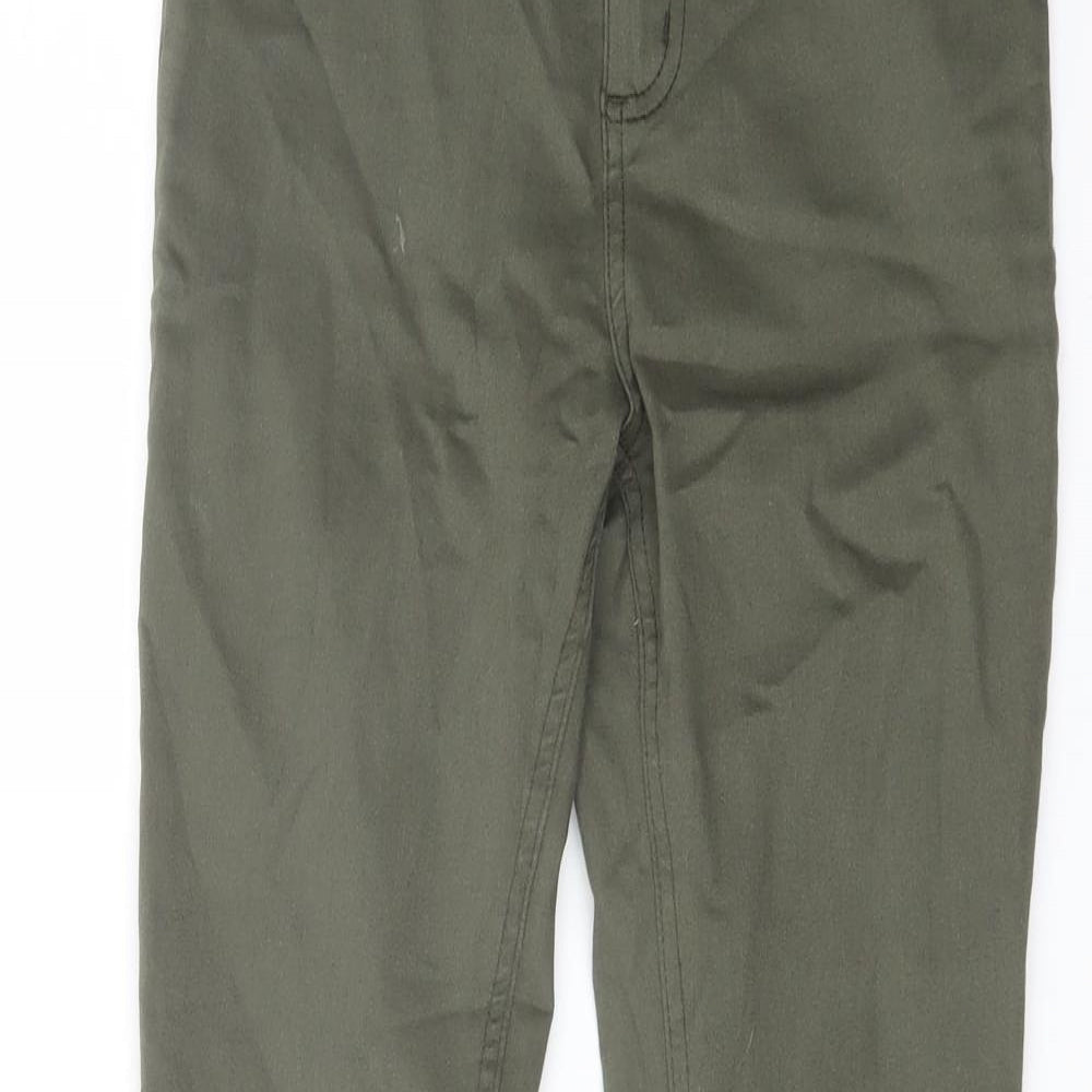 New Look Womens Green Cotton Jegging Jeans Size 8 L28 in Regular Button