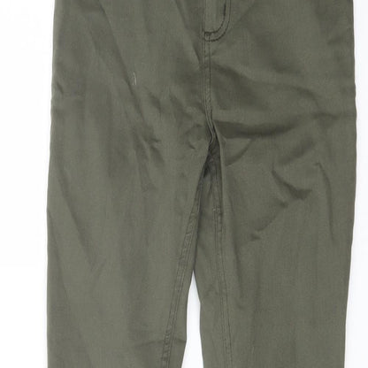 New Look Womens Green Cotton Jegging Jeans Size 8 L28 in Regular Button