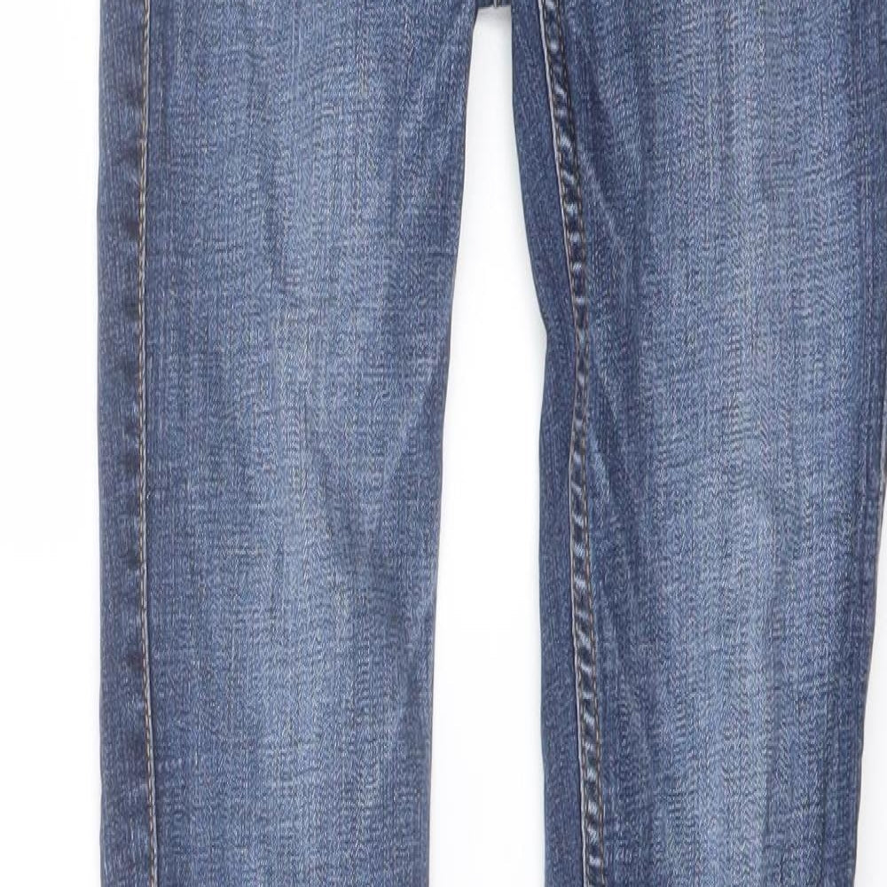 Abercrombie & Fitch Womens Blue Cotton Skinny Jeans Size 25 in L31 in Regular Button
