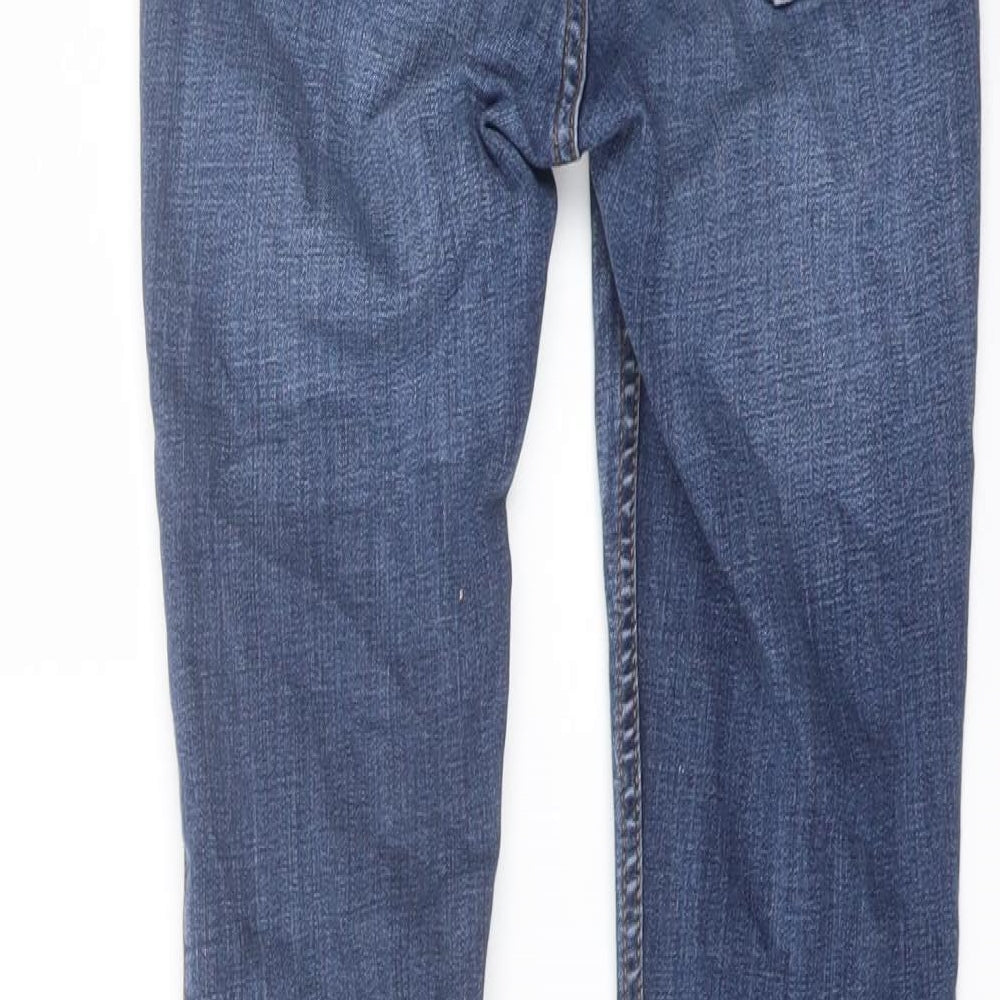 Abercrombie & Fitch Womens Blue Cotton Skinny Jeans Size 25 in L31 in Regular Button