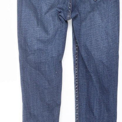 Abercrombie & Fitch Womens Blue Cotton Skinny Jeans Size 25 in L31 in Regular Button