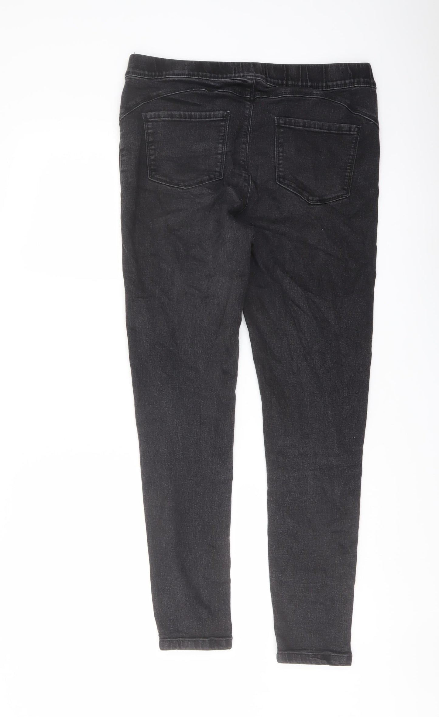 Denim & Co. Womens Grey Cotton Jegging Jeans Size 14 L27 in Regular