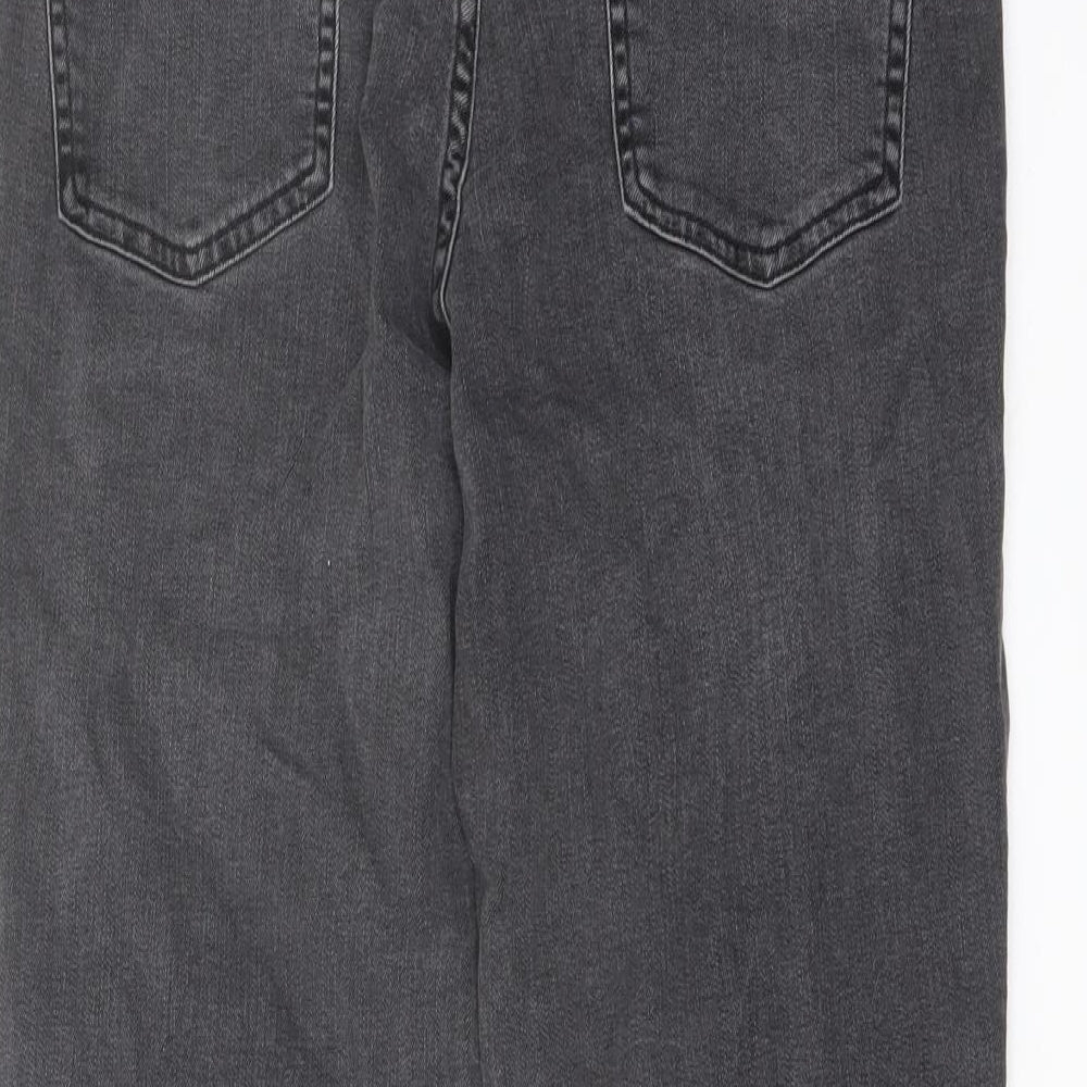 Principles Womens Grey Cotton Skinny Jeans Size 12 L26 in Regular Button