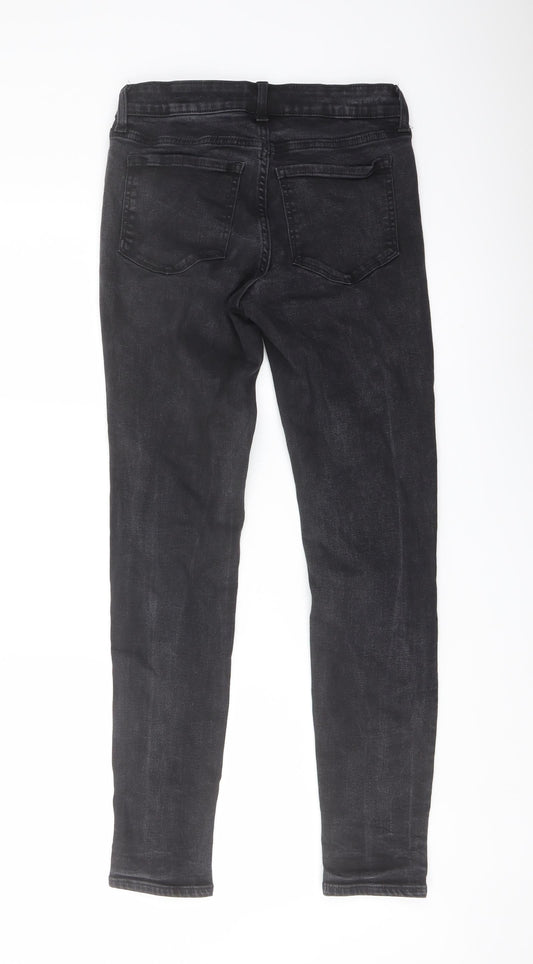 Gap Womens Grey Cotton Skinny Jeans Size 27 in L29 in Regular Button