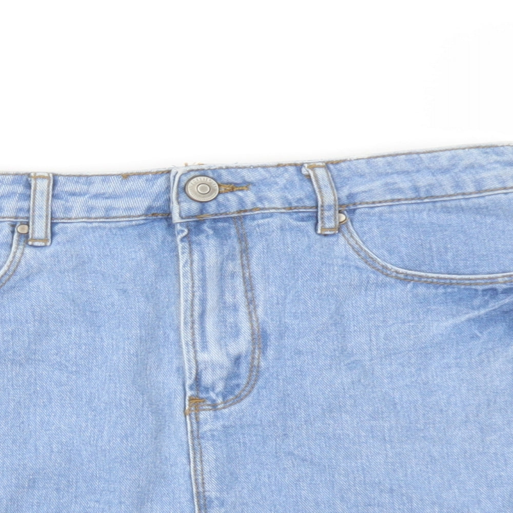 Womens UK Size 28 in FOREVER 21 A-Line Denim Skirt