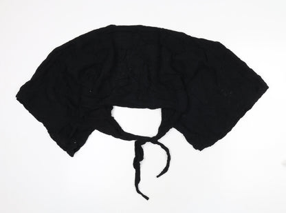 Womens UK Size M Pull&Bear Black Wrap Blouse