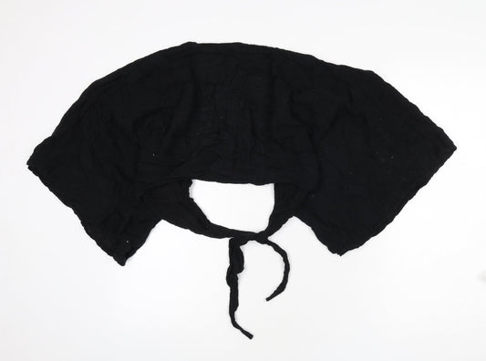 Womens UK Size M Pull&Bear Black Wrap Blouse
