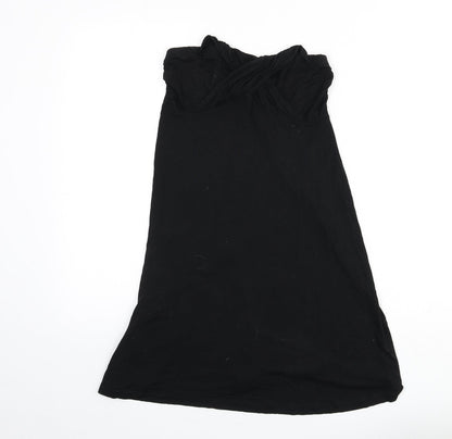 NEXT Womens Black Viscose A-Line Size 10 Off the Shoulder Pullover