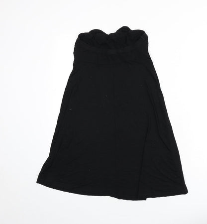 NEXT Womens Black Viscose A-Line Size 10 Off the Shoulder Pullover