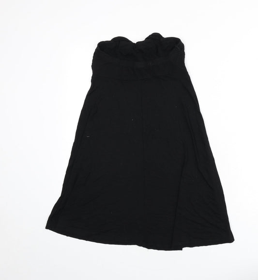 NEXT Womens Black Viscose A-Line Size 10 Off the Shoulder Pullover