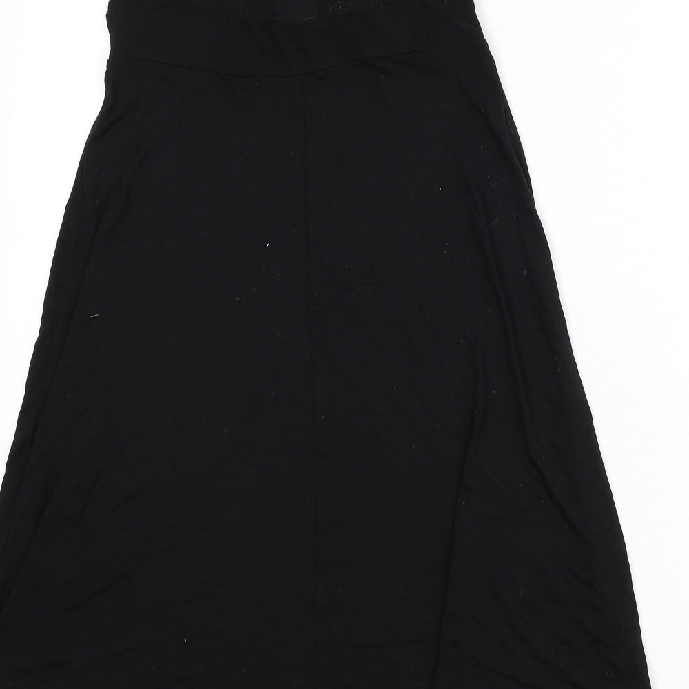 NEXT Womens Black Viscose A-Line Size 10 Off the Shoulder Pullover