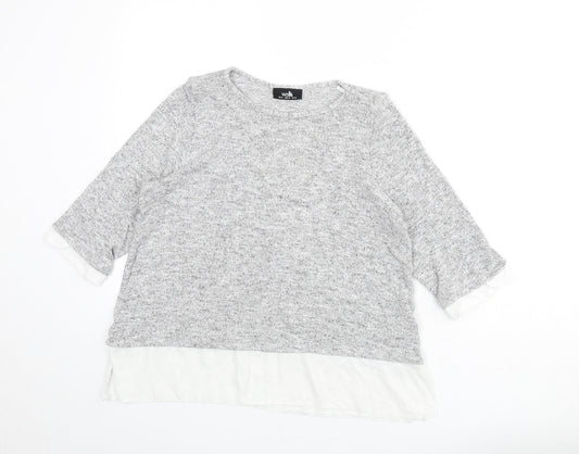 Womens UK Size 14 Wallis Grey Pullover Jumper