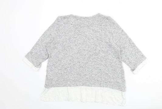 Womens UK Size 14 Wallis Grey Pullover Jumper