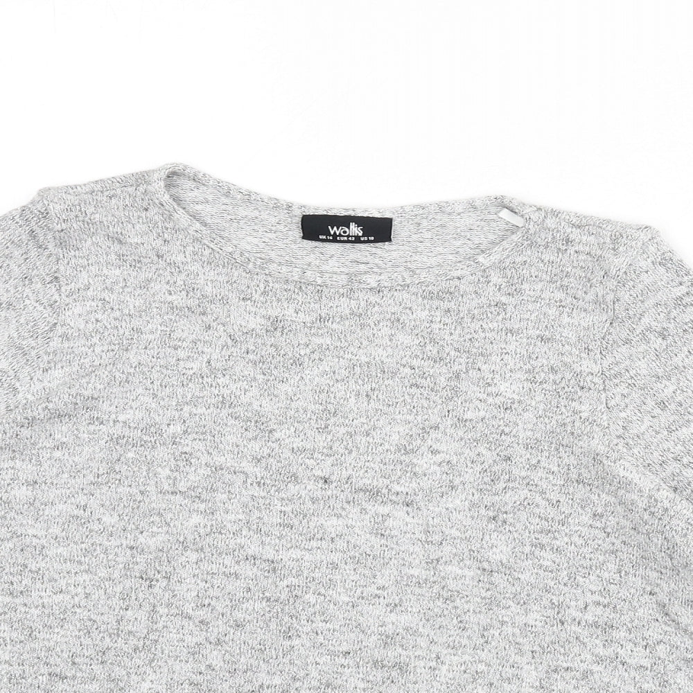 Womens UK Size 14 Wallis Grey Pullover Jumper