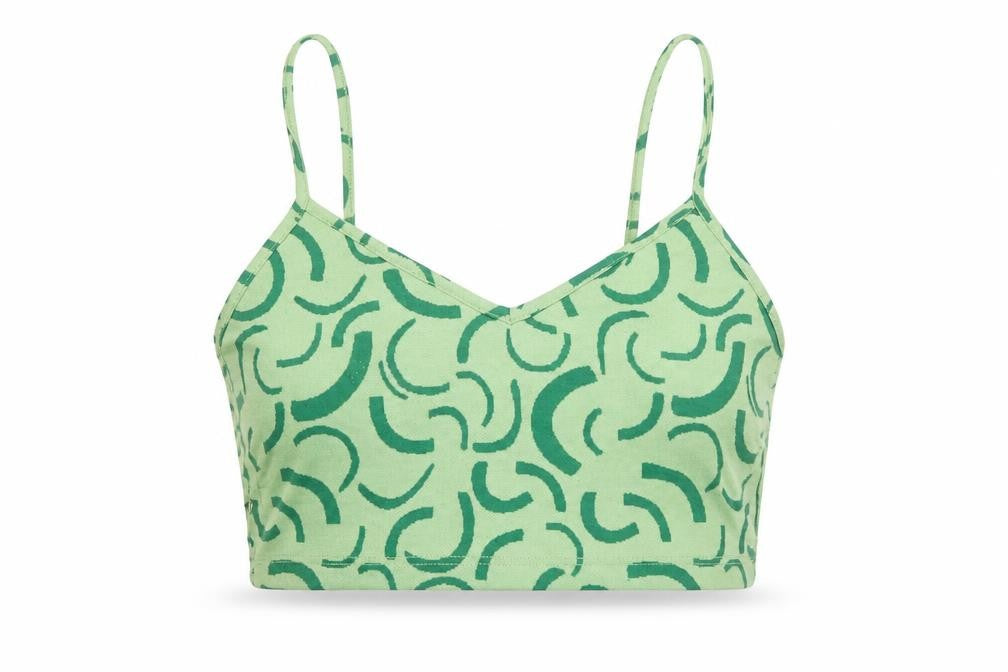 Womens UK Size M Bershka Green Camisole Tank