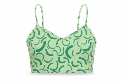 Womens UK Size M Bershka Green Camisole Tank