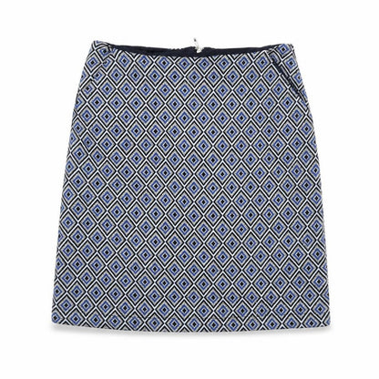 NEXT Womens Multicoloured Geometric Polyester A-Line Skirt Size 6 Zip