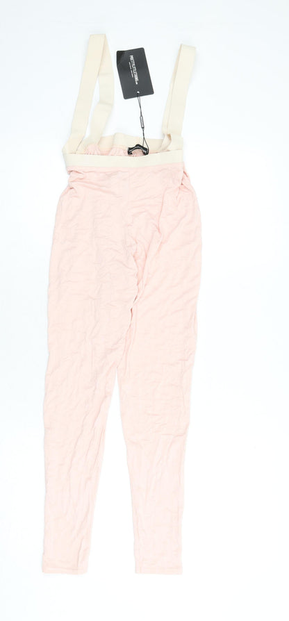 Womens UK Size 10 PRETTYLITTLETHING  Capri Pink Leggings