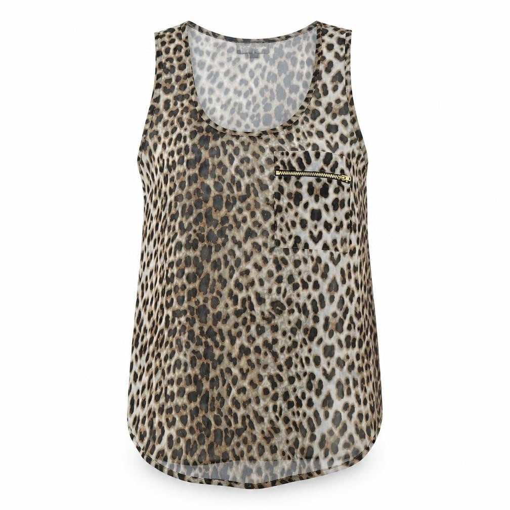 Womens UK Size 8 Topshop Multicoloured Basic Tank