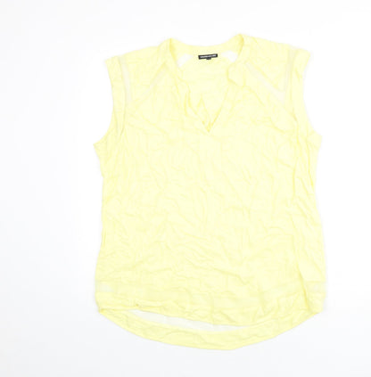 Womens UK Size 16 Warehouse Yellow Basic Tank
