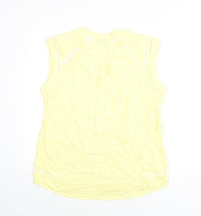 Womens UK Size 16 Warehouse Yellow Basic Tank