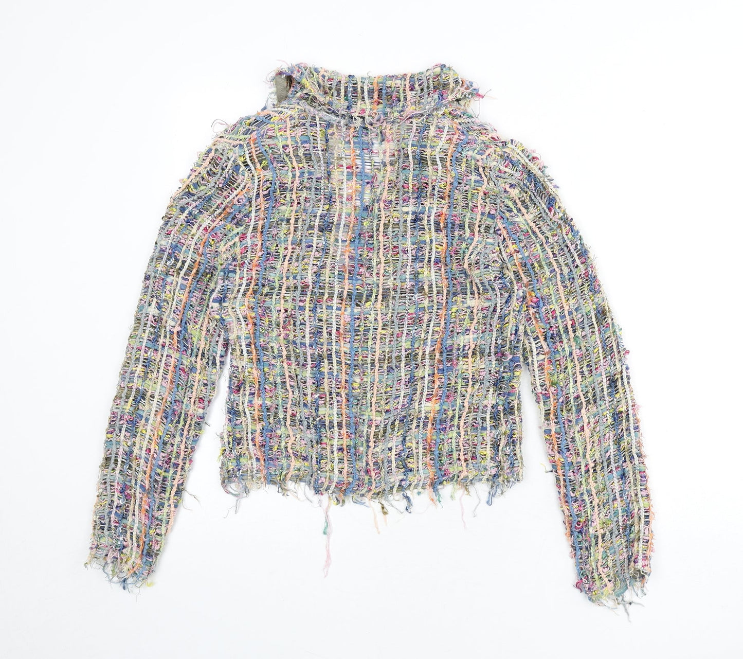 Caroline Bliss Womens Multicoloured Jacket Size 12 Button - Shoulder Pads