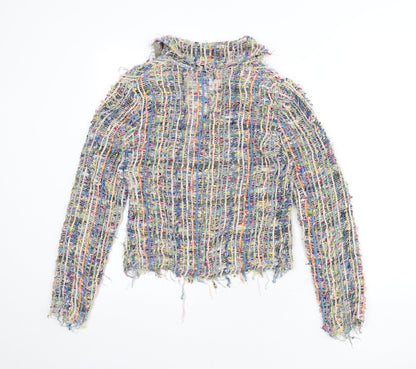 Caroline Bliss Womens Multicoloured Jacket Size 12 Button - Shoulder Pads