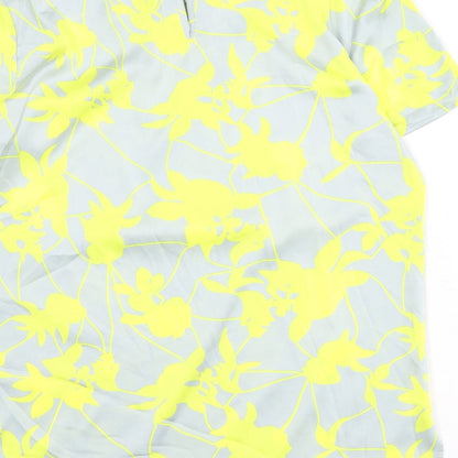 Womens UK Size 10 Comma Grey Basic Blouse