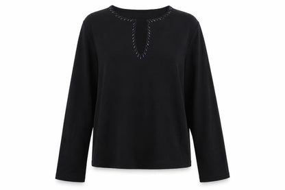 Womens UK Size 14 J.Taylor Black Basic T-Shirt