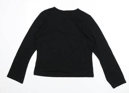 Womens UK Size 14 J.Taylor Black Basic T-Shirt