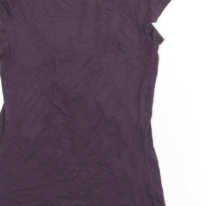 Womens UK Size 8 Marks and Spencer Purple Basic T-Shirt