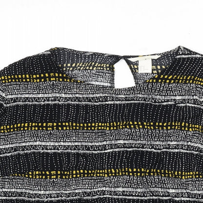 Womens UK Size 16 H&M Multicoloured Basic Blouse