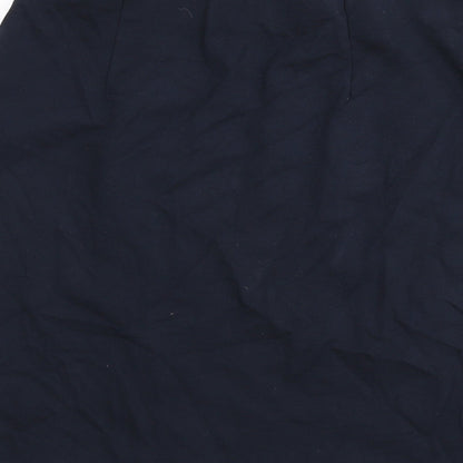 Marks and Spencer Womens Blue Viscose Straight & Pencil Skirt Size 14