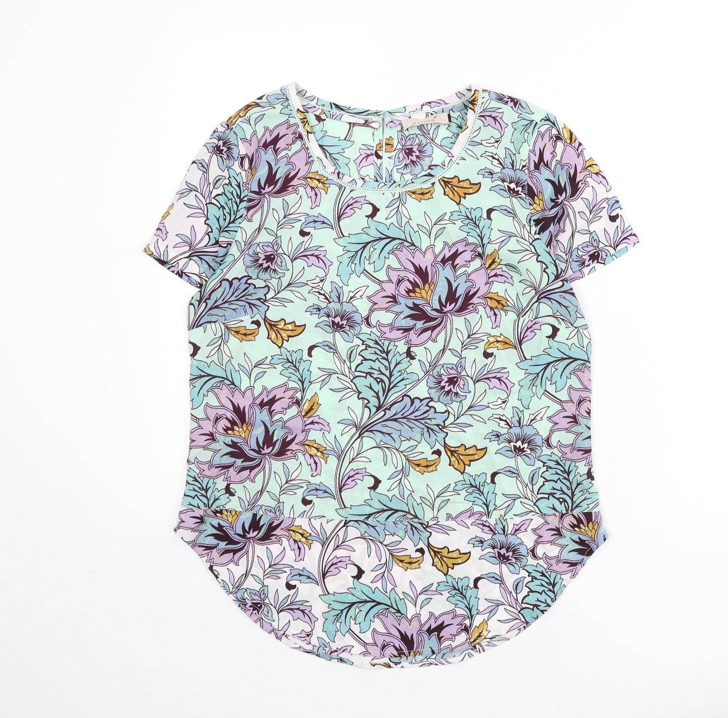 Womens UK Size 10 Marks and Spencer Multicoloured Basic Blouse
